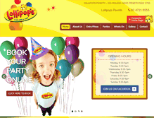 Tablet Screenshot of penrith.lollipopsplayland.com.au